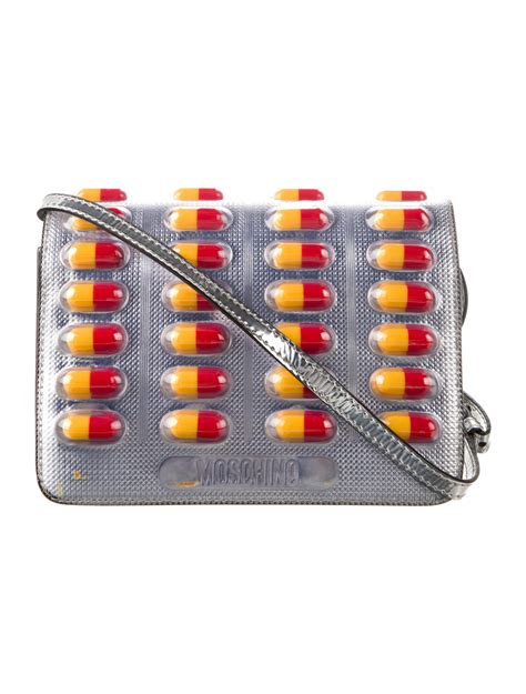 fake moschino pill bag|real moschino bags.